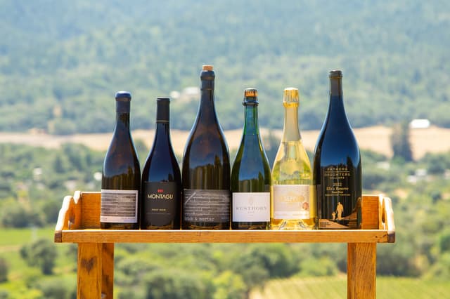 Ferrington Vineyard partner winery bottle range — horizontal layout showing multiple vintages