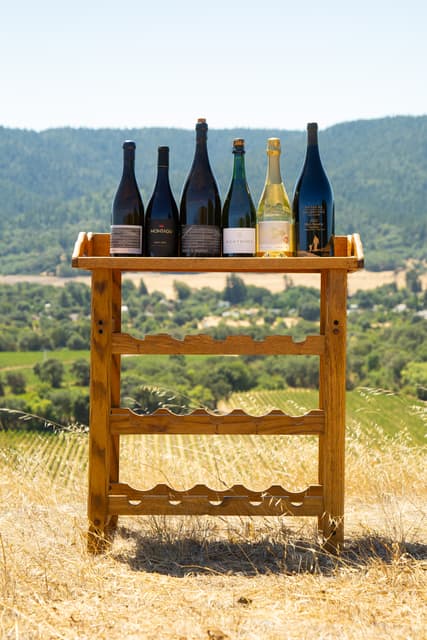 Ferrington Vineyard partner winery bottle range — vertical layout showing multiple vintages