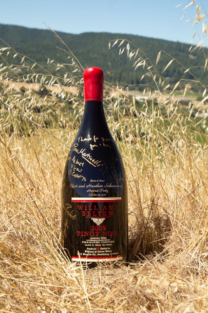 Williams Selyem Ferrington Vineyard Pinot Noir 2023 vintage in vineyard setting