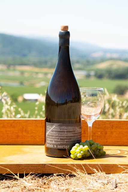 Brick & Mortar Ferrington Vineyard Pinot Noir bottle with vineyard designation label